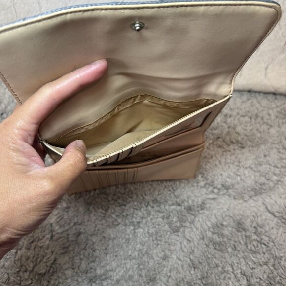 Guess Tri-Fold Faux Leather Wallet Charcoal Gray/Silver Monogram G‎ - Picture 11 of 16